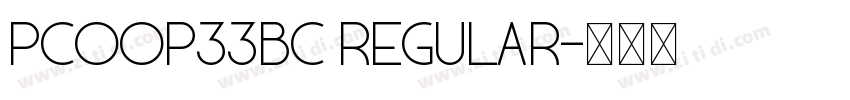 Pcoop33bc Regular字体转换